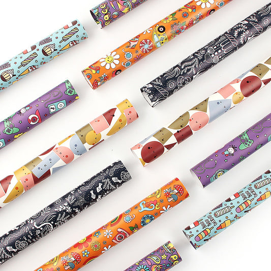 Cartoon animal wallpaper gift wrapping paper