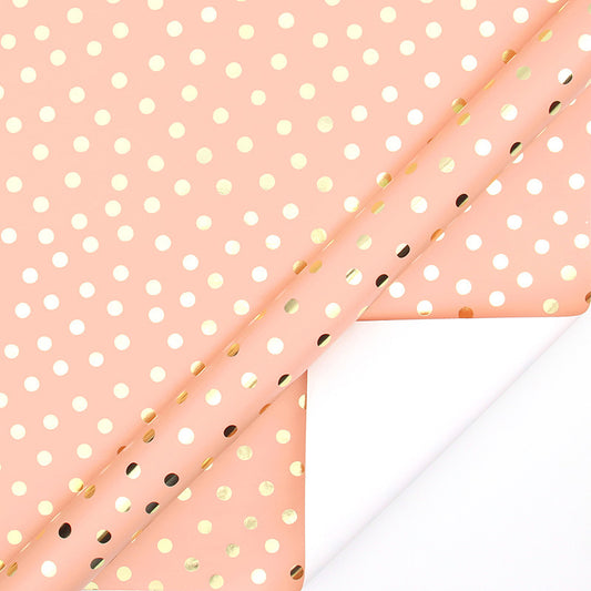Geometric pattern series hot gold wrapping paper