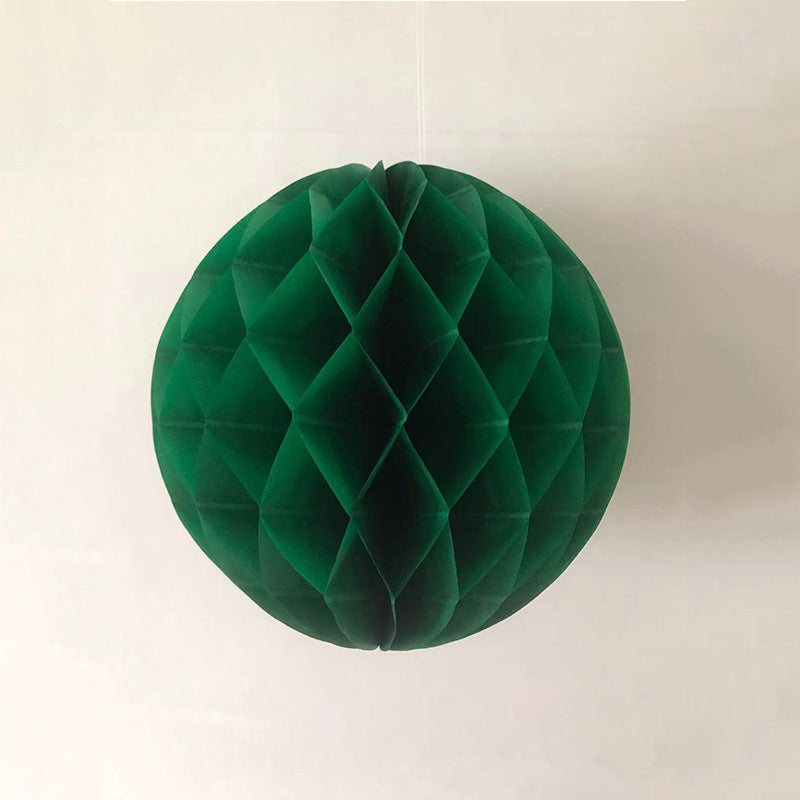 Birthday party decoration three-dimensional paper colorful honeycomb ball paper lantern wedding round honeycomb hanging paper flower ball