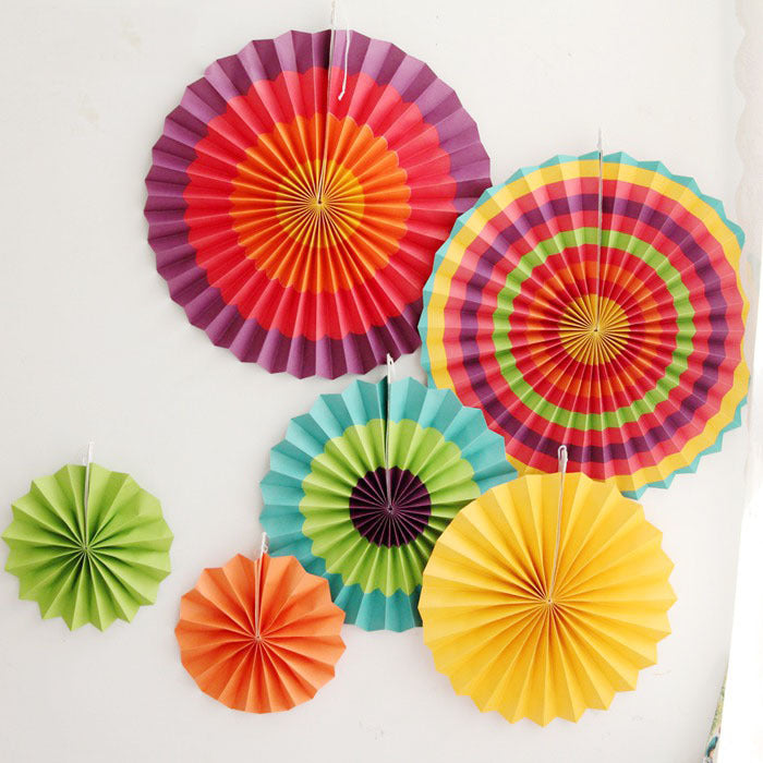 Wedding holiday party decoration paper fan flower set