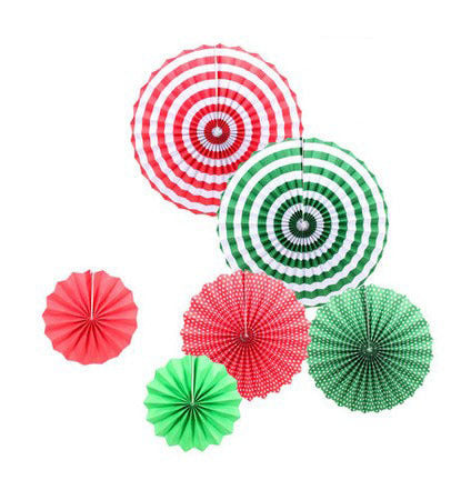 Wedding holiday party decoration paper fan flower set