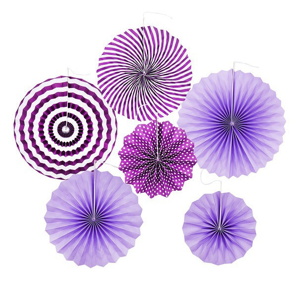 Wedding holiday party decoration paper fan flower set