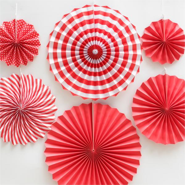 Wedding holiday party decoration paper fan flower set