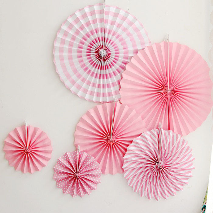 Wedding holiday party decoration paper fan flower set