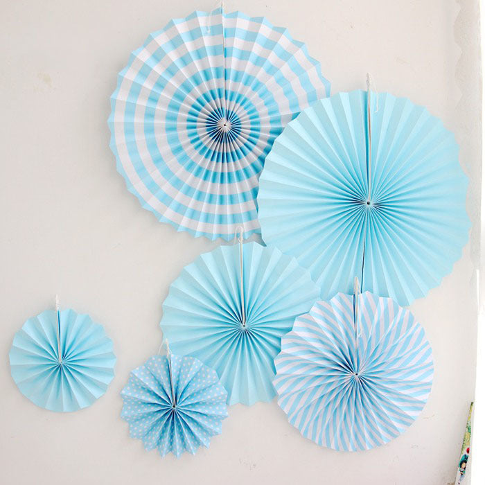 Wedding holiday party decoration paper fan flower set