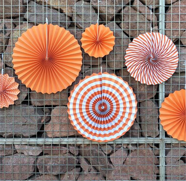 Wedding holiday party decoration paper fan flower set