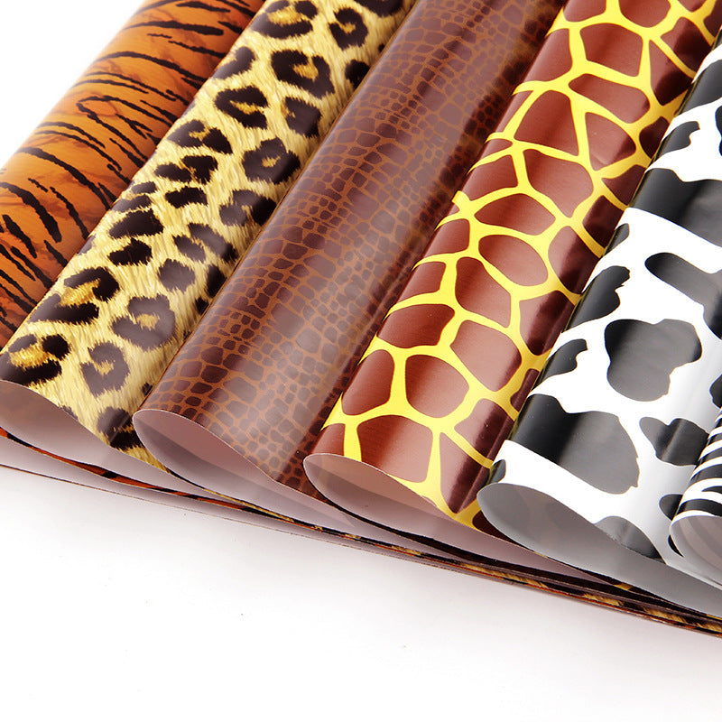 Animal striped gift wrapping paper leopard print snakeskin zebra-stripe