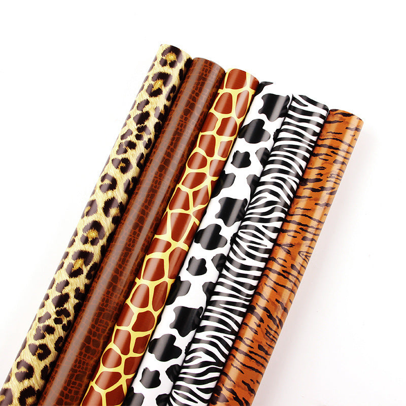 Animal striped gift wrapping paper leopard print snakeskin zebra-stripe