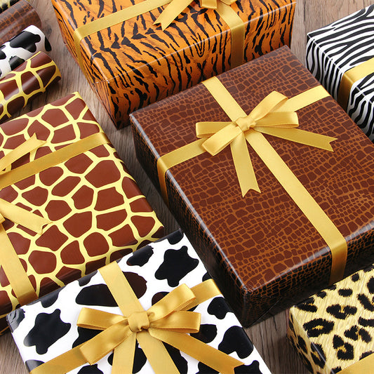 Animal striped gift wrapping paper leopard print snakeskin zebra-stripe