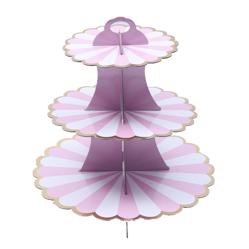 Party birthday party dessert display stand multi-layer colorful cake stand