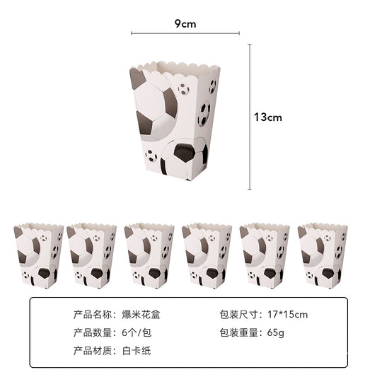 Sports Day Boys Football Themed Party Food paper box