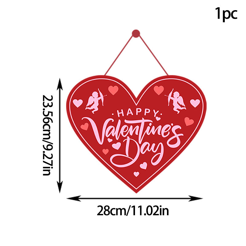 Valentine's Day Decoration love door hanging banner