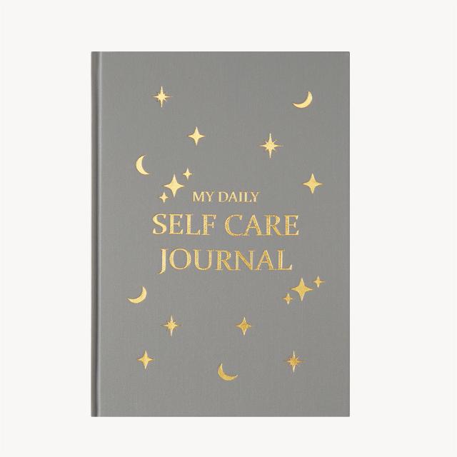 Gratitude Journal Self-Care Journal A5 notebook with gold cover