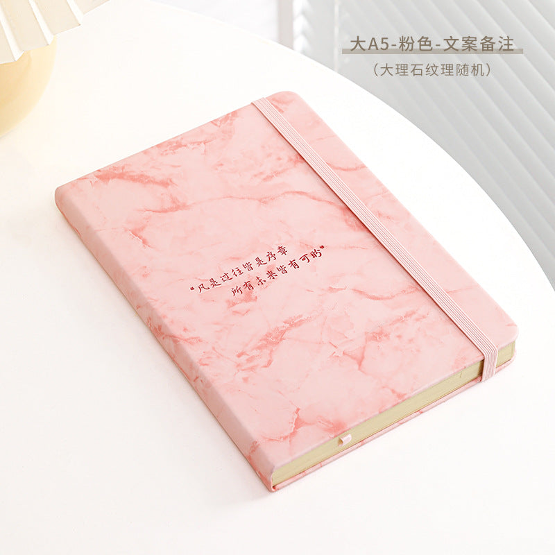 Student notebook Marbled A5 notepad A6 Hot stamping PU notebook