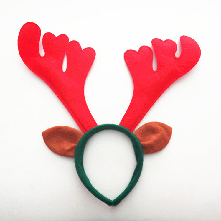Christmas headgear Christmas performance props big bells Christmas antlers Headband