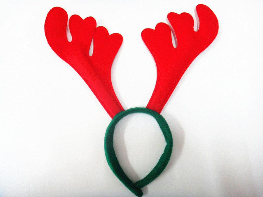 Christmas headgear Christmas performance props big bells Christmas antlers Headband