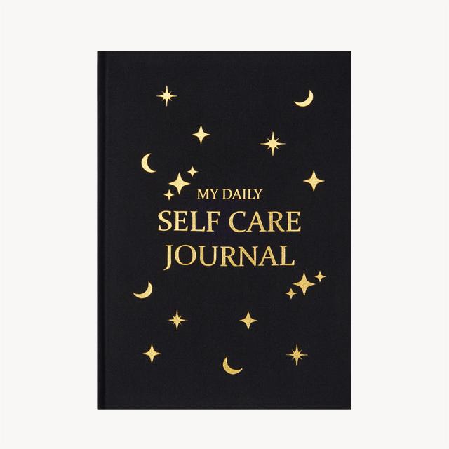 Gratitude Journal Self-Care Journal A5 notebook with gold cover