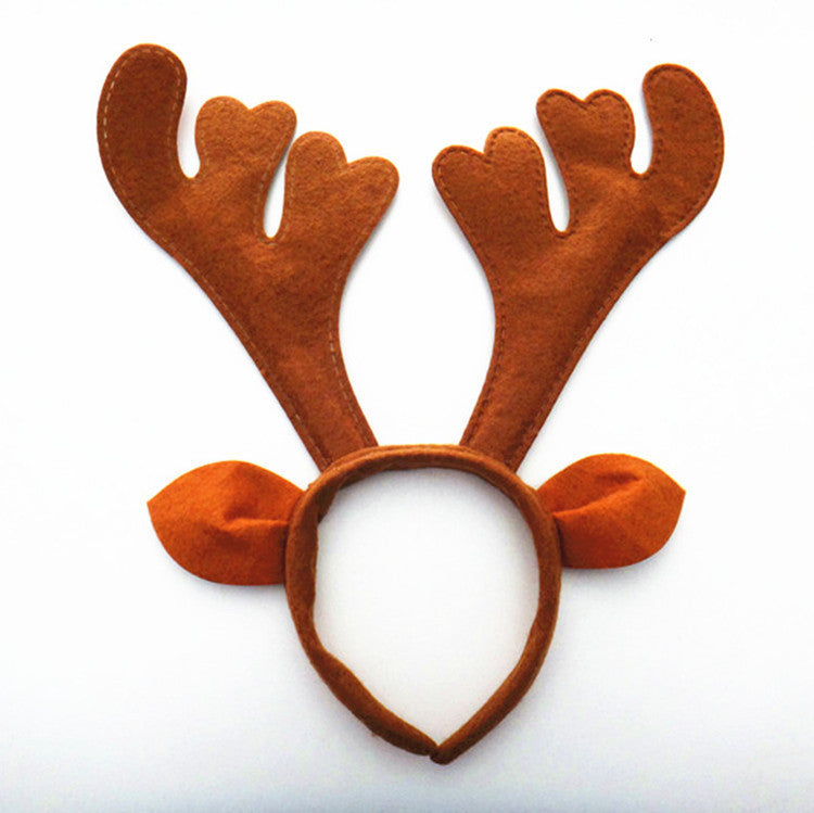 Christmas headgear Christmas performance props big bells Christmas antlers Headband