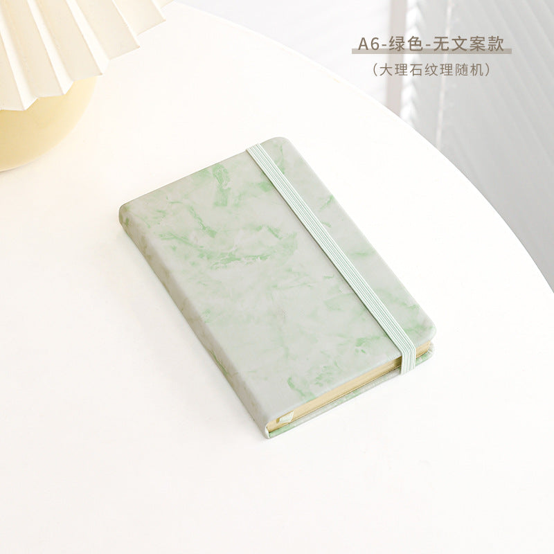 Student notebook Marbled A5 notepad A6 Hot stamping PU notebook