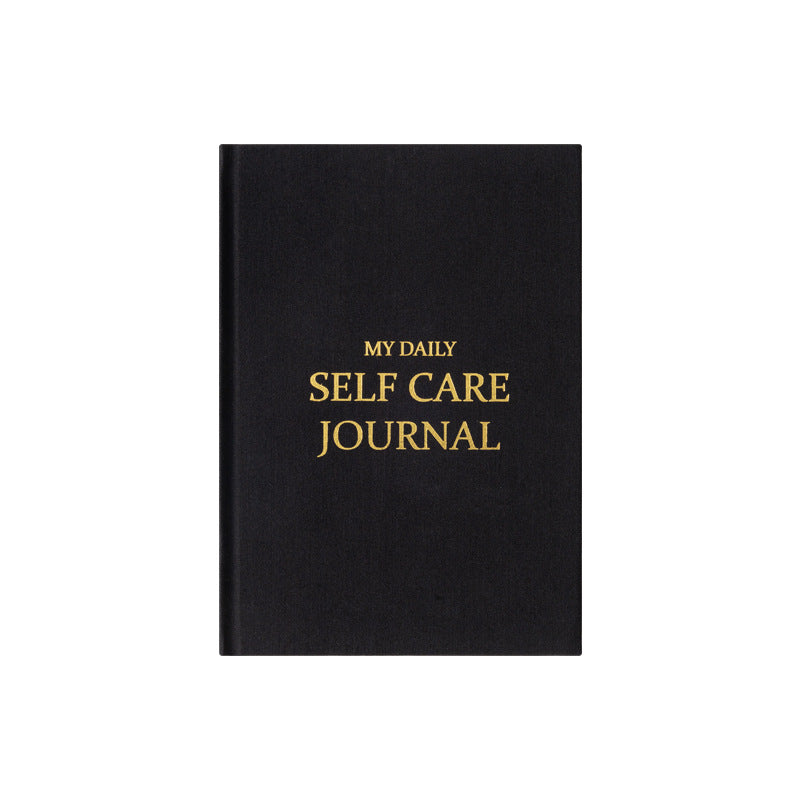 Gratitude Journal Self-Care Journal A5 notebook with gold cover