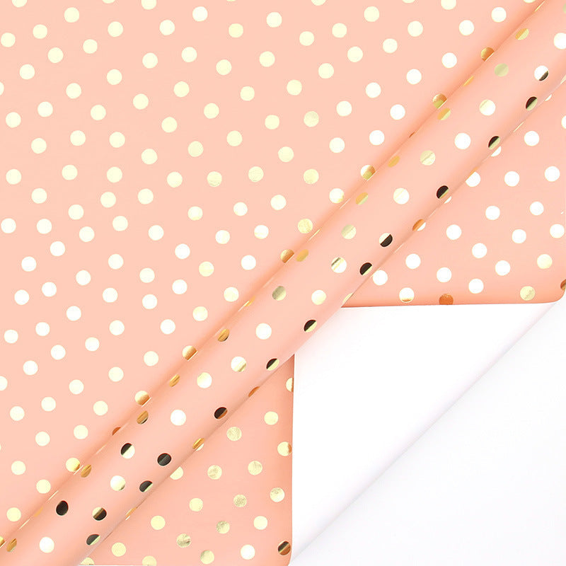 Hot stamping simple light luxury plaid stripes gift toy wrapping paper