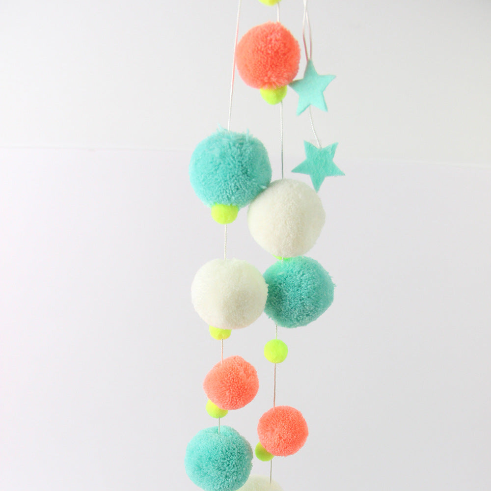 2m party decoration fluorescent pompom string