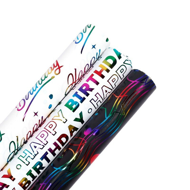 Birthday party gift wrapping paper