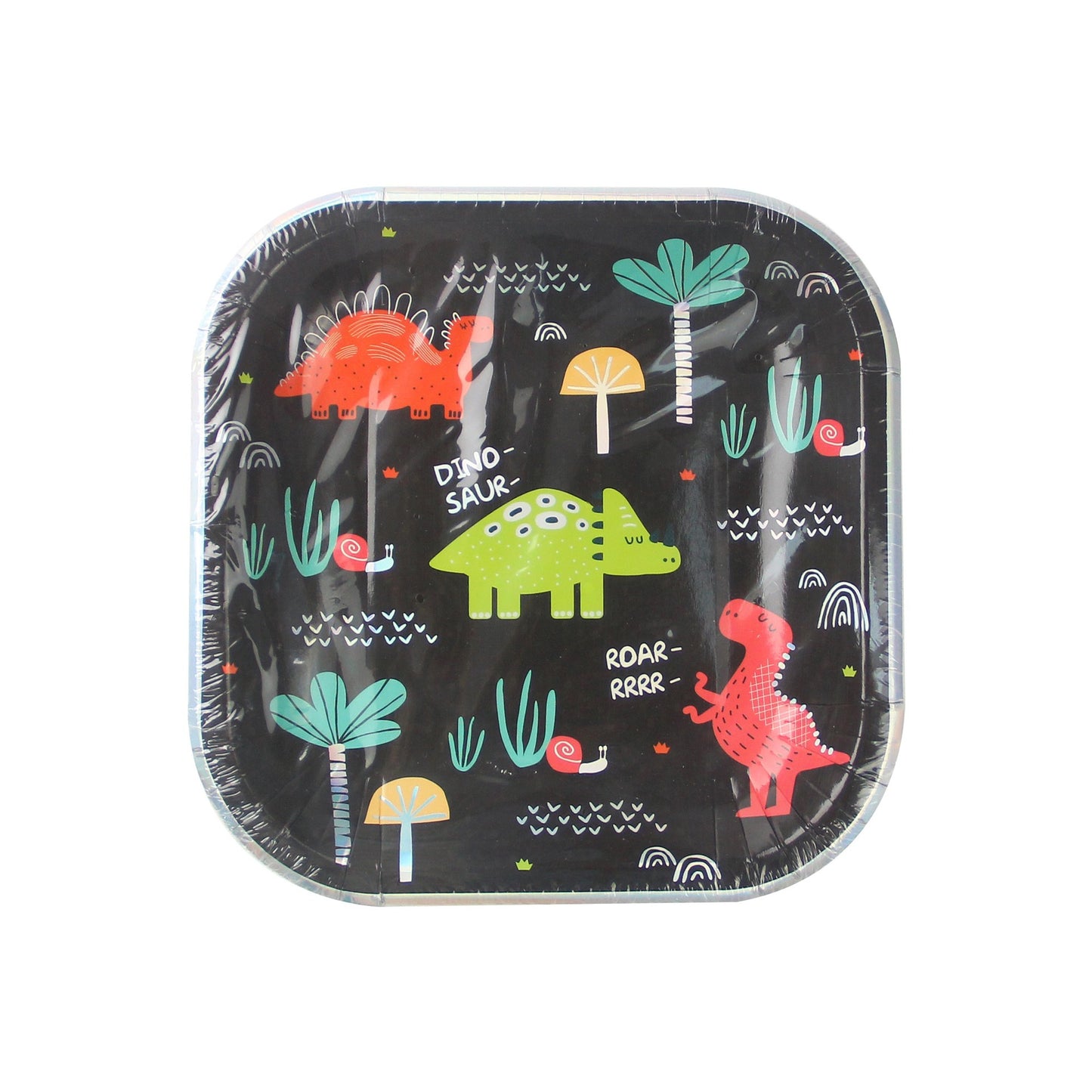 Children's Theme Party Dinosaur Laser Paper Plate