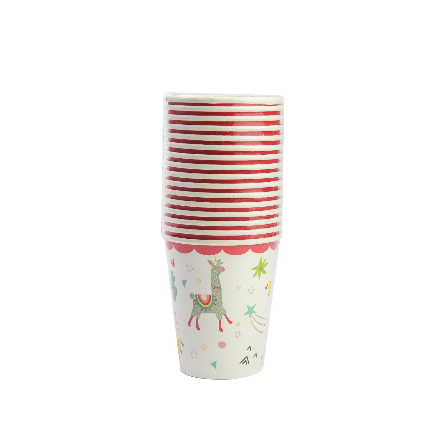 Kids Party Supplies Alpaca Paper Cups