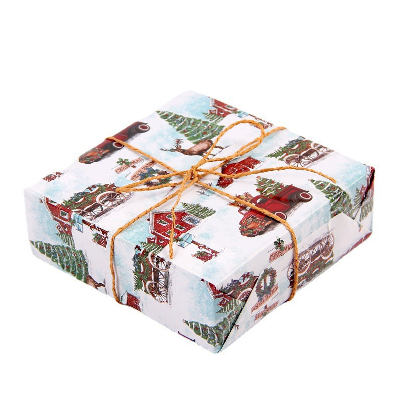 80g coated paper bright Christmas gifts wrapping paper