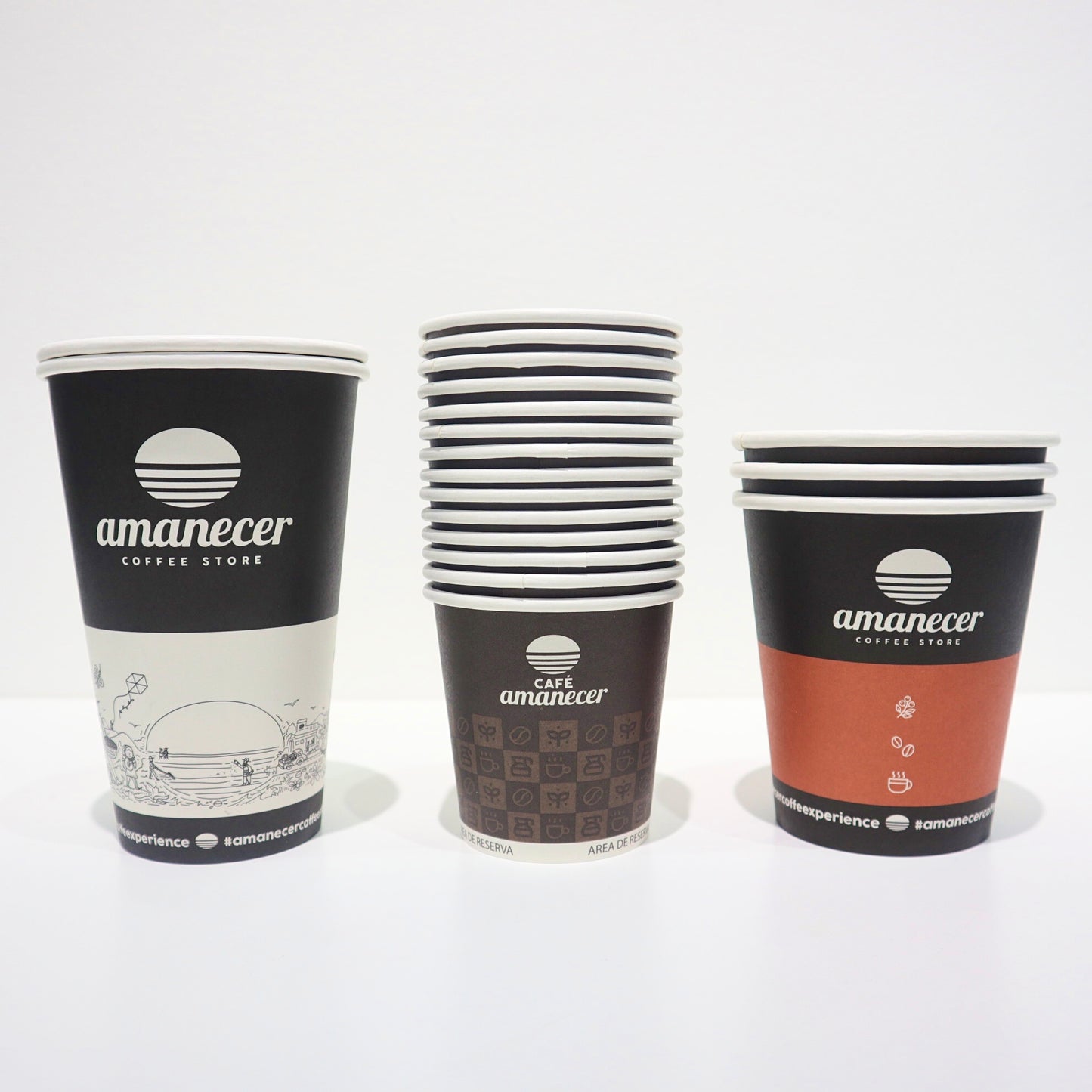 Paper cup with logo and print