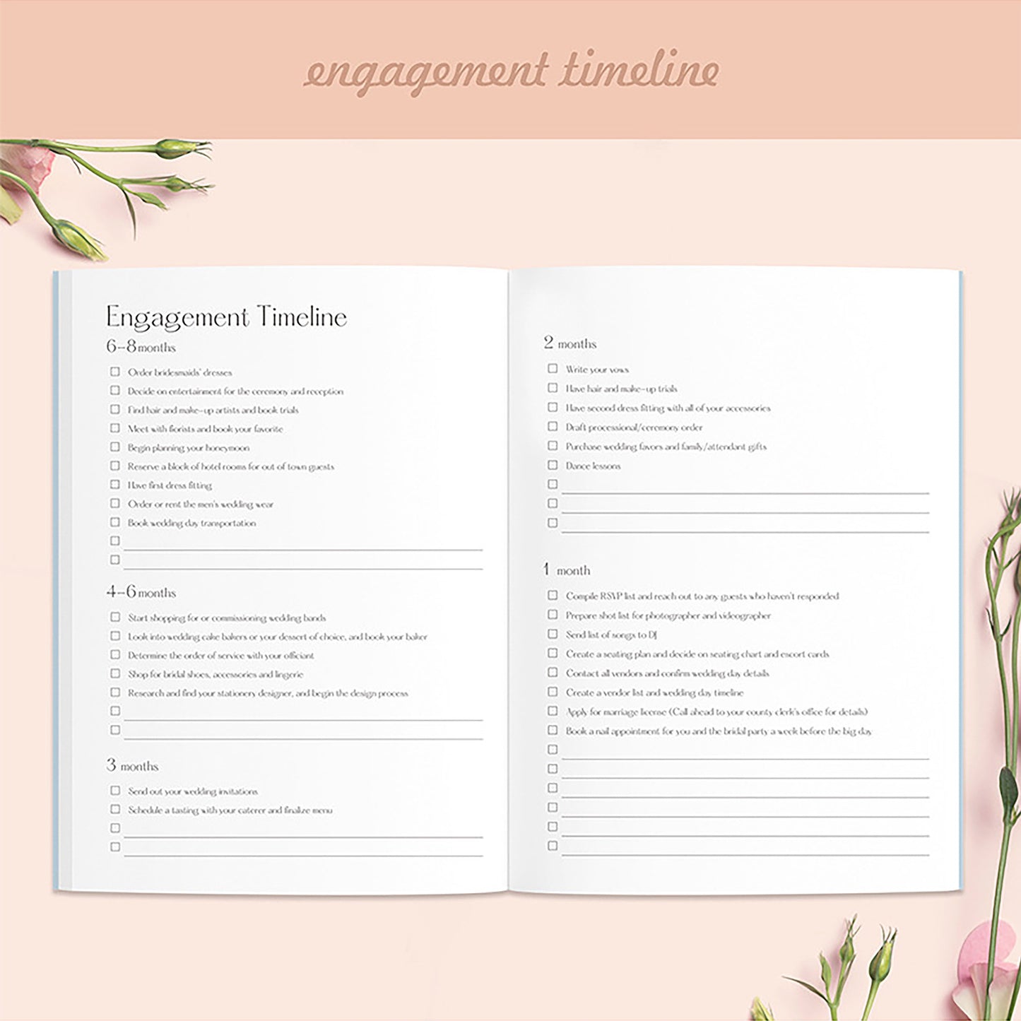 A5 Wedding planner notebook Wedding ledger