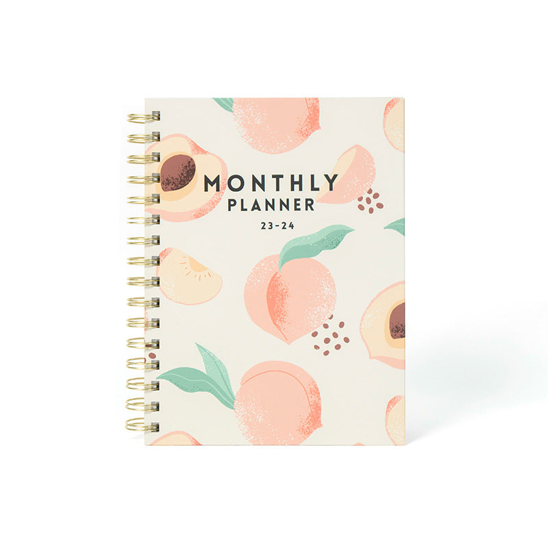 Peach planner monthly plan book