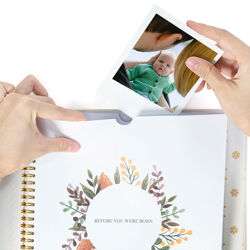 Cute new baby birth record book