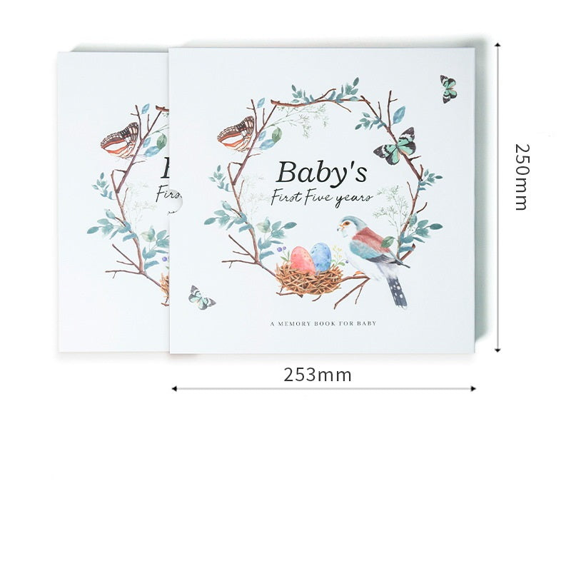 Cute new baby birth record book