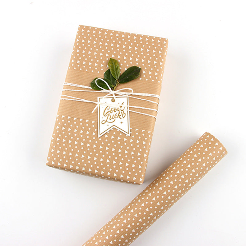 Kraft paper flowers and gifts wrapping paper