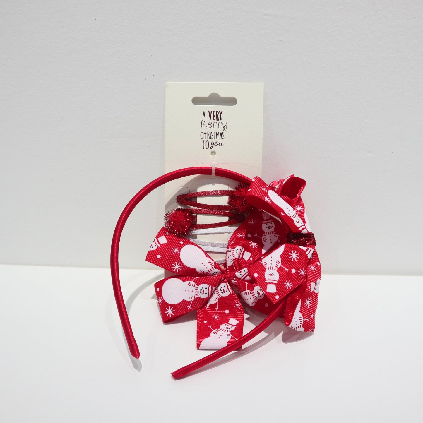 Christmas Headband And Clip Set