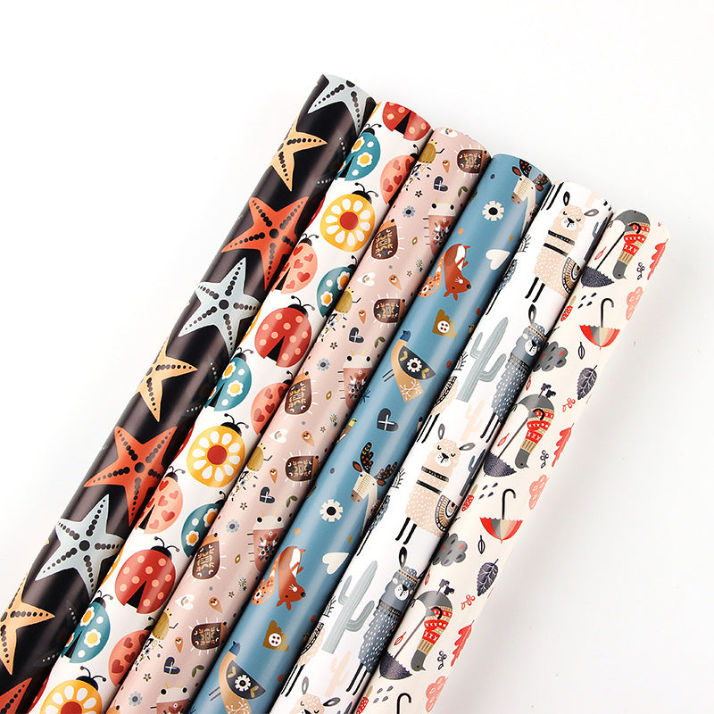 Coated gifts wrapping paper