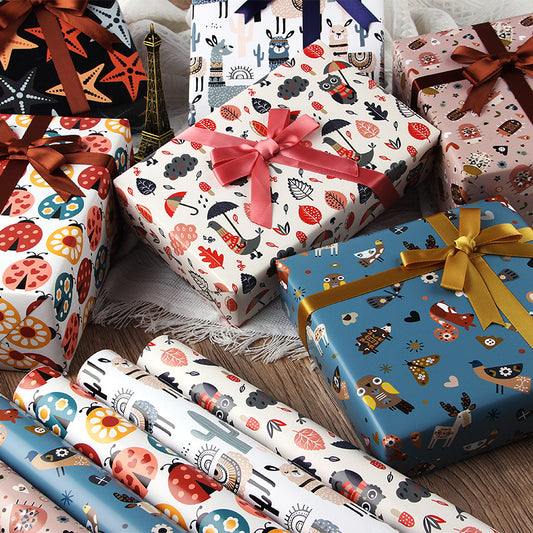 Coated gifts wrapping paper