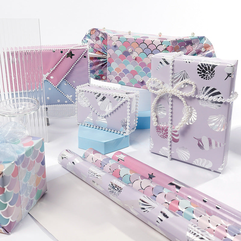 Bright aluminized gifts wrapping paper