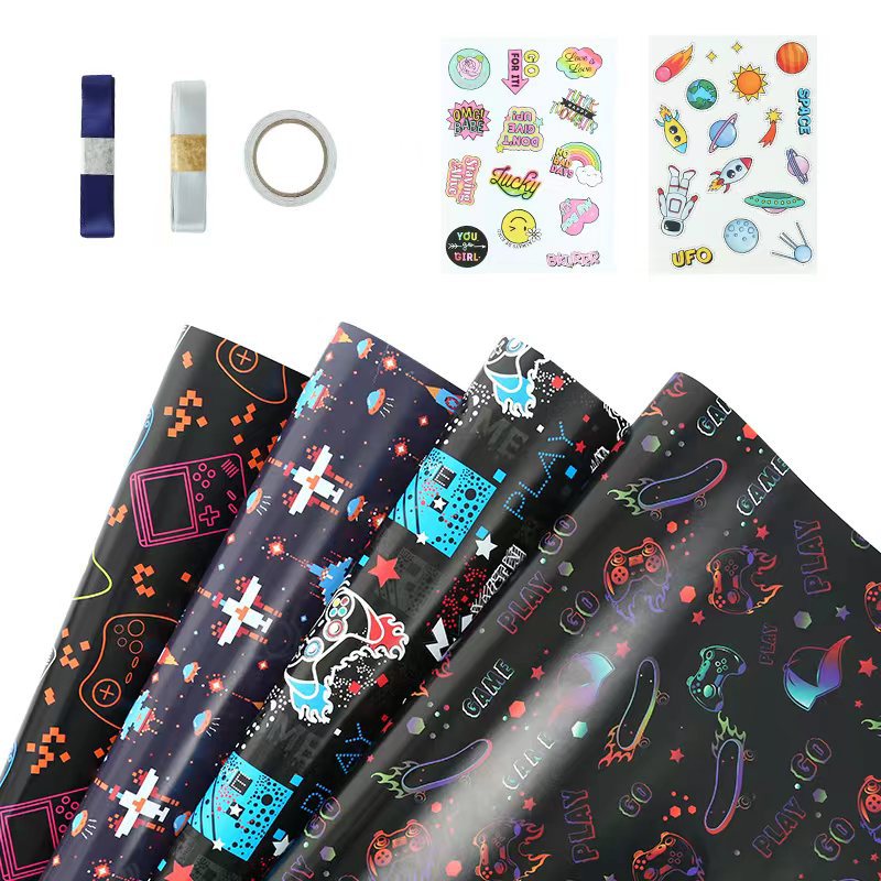 Coated gifts wrapping paper