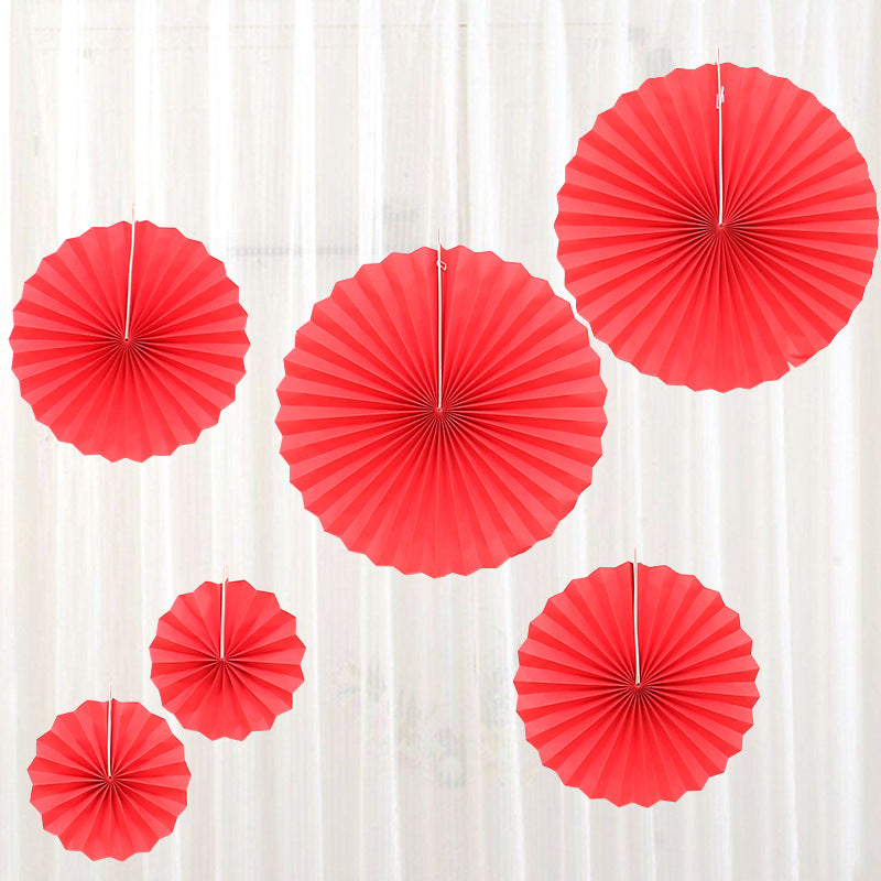 Wedding holiday party decoration paper fan flower set