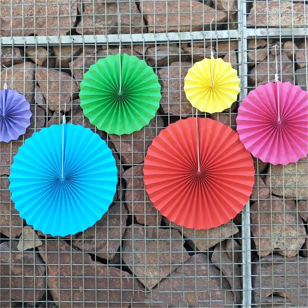 Wedding holiday party decoration paper fan flower set