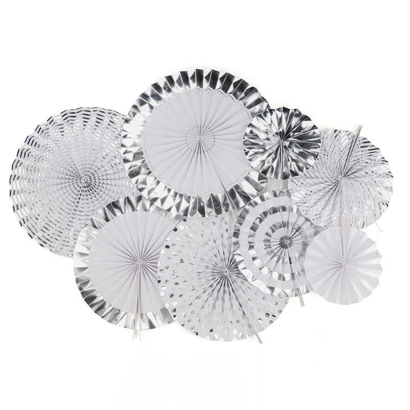 Wedding holiday party decoration paper fan flower set