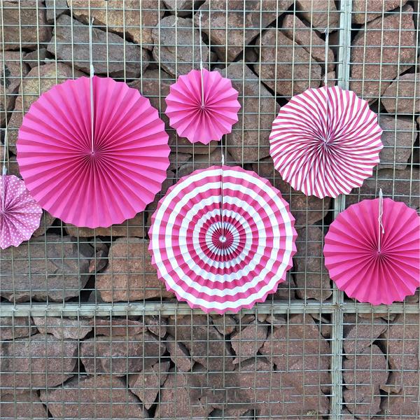 Wedding holiday party decoration paper fan flower set