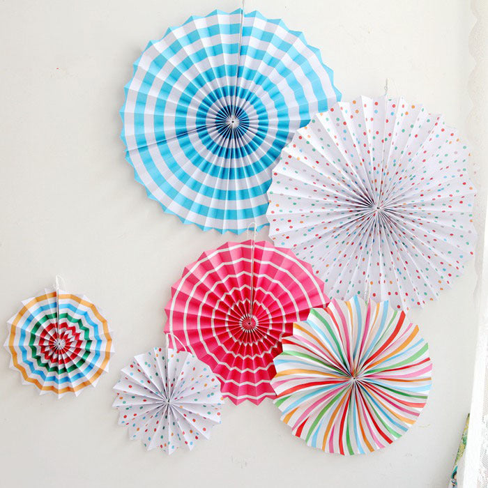 Wedding holiday party decoration paper fan flower set