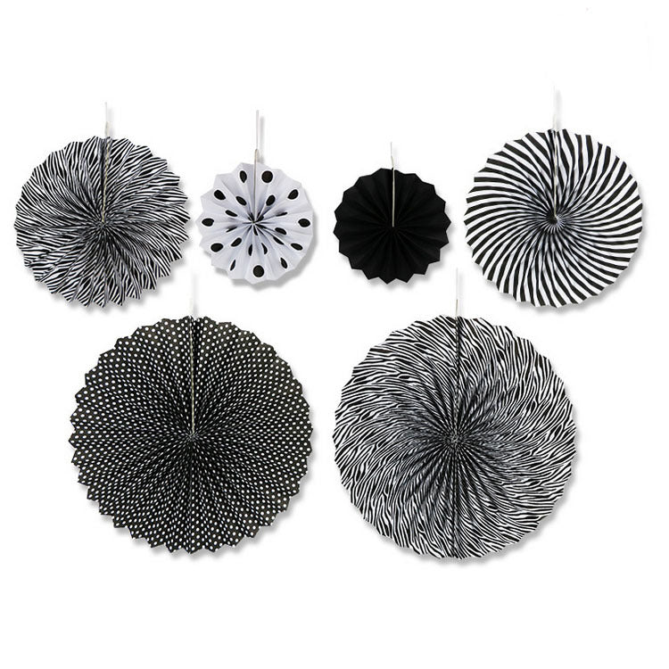 Wedding holiday party decoration paper fan flower set