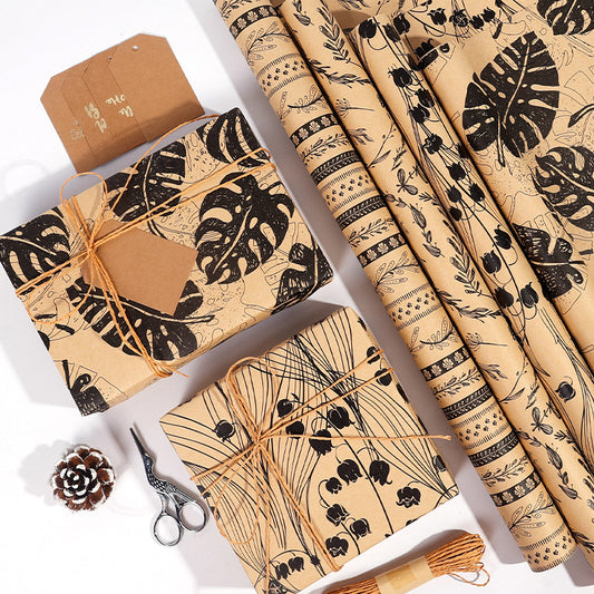 80g kraft business simple wrapping paper