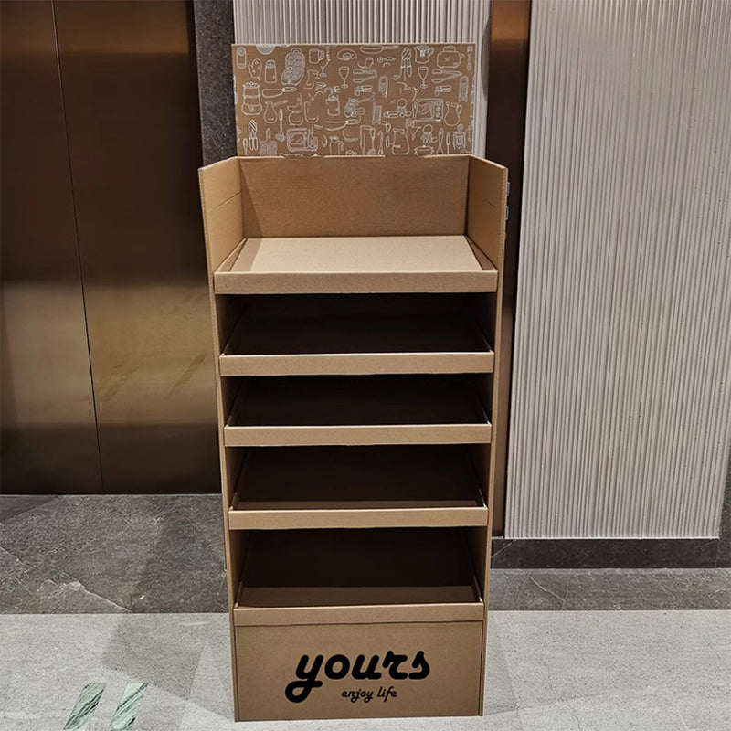 Kraft paper layered PDQ display stand – Baipak