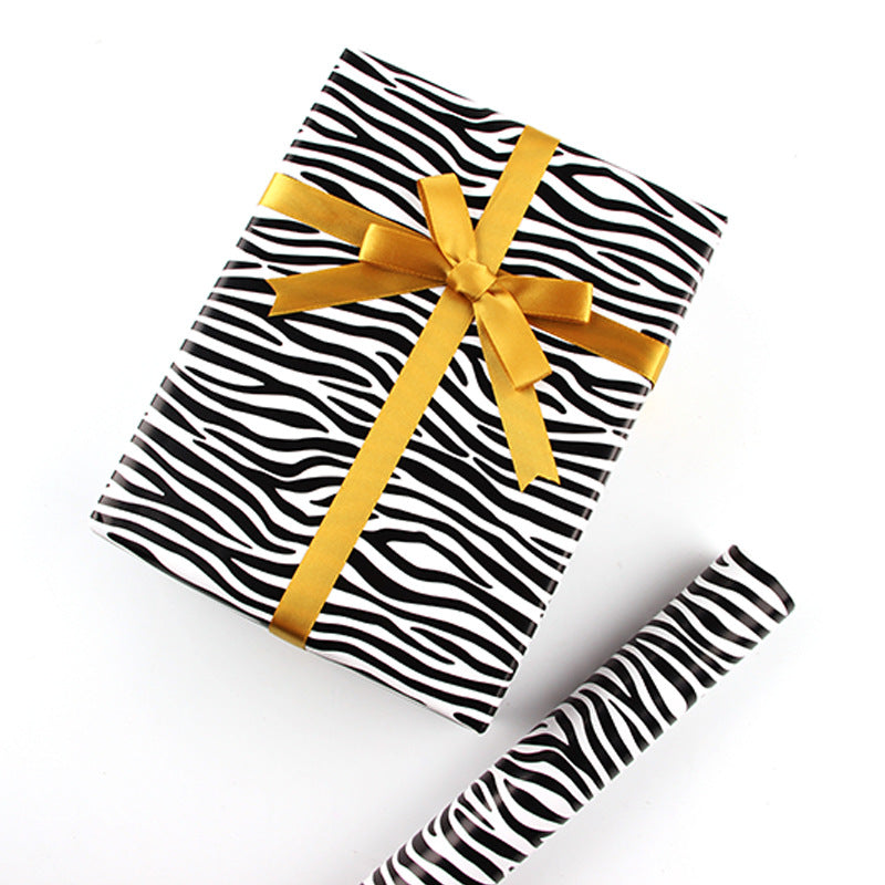 Animal striped gift wrapping paper leopard print snakeskin zebra-stripe